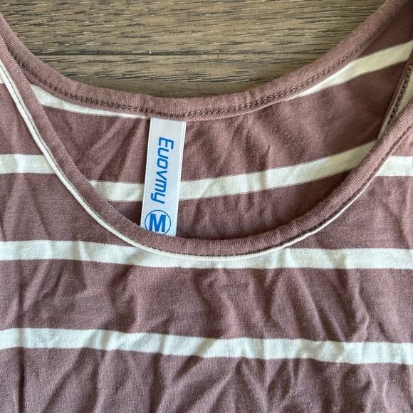 Brown and White Halter Maxi Sundress - Picture 2 of 2